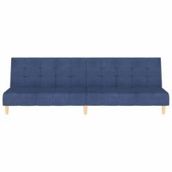 VidaXL Canapé-lit à 2 places Bleu Tissu 9 VidaXL Canapé-lit à 2 places Bleu Tissu -Canapés Soldes 2022 image 4 337349