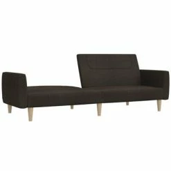 VidaXL Canapé-lit à 2 places Marron foncé Tissu 9 VidaXL Canapé-lit à 2 places Marron foncé Tissu -Canapés Soldes 2022 image 4 337408