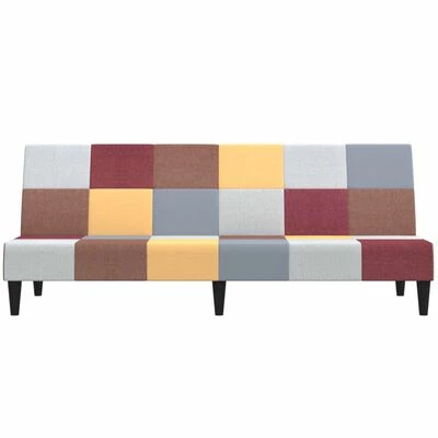 VidaXL Canapé-lit à 2 places Tissu 4 VidaXL Canapé-lit à 2 places Tissu – Image 4