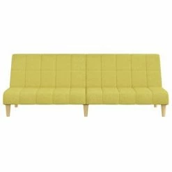 VidaXL Canapé-lit à 2 places Vert Tissu -Canapés Soldes 2022 image 4 337484