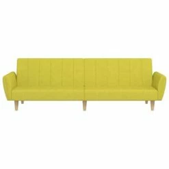 VidaXL Canapé-lit à 2 places Vert Tissu -Canapés Soldes 2022 image 4 337530