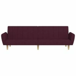 VidaXL Canapé-lit à 2 places Violet Tissu -Canapés Soldes 2022 image 4 337534