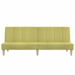 VidaXL Canapé-lit à 2 places Vert Tissu -Canapés Soldes 2022 image 4 337553