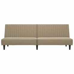 VidaXL Lit de jour à 2 places Cappuccino Similicuir -Canapés Soldes 2022 image 4 337666