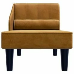 VidaXL Canapé-lit 2 places Marron Velours -Canapés Soldes 2022 image 4 340722