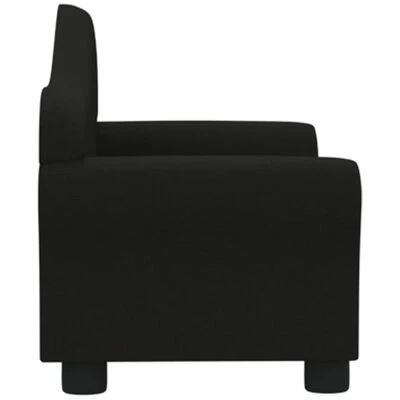 VidaXL Canapé pour enfants Noir Tissu 4 VidaXL Canapé pour enfants Noir Tissu – Image 4