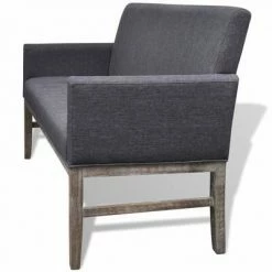 VidaXL Banc avec coussin rembourré Tissu Hévéa Gris foncé 10 VidaXL Banc avec coussin rembourré Tissu Hévéa Gris foncé -Canapés Soldes 2022 image 5 241664