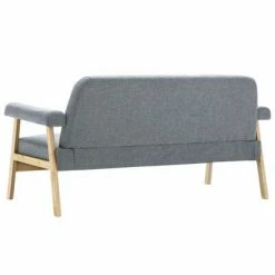 VidaXL Canapé à 3 places Tissu Gris clair 10 VidaXL Canapé à 3 places Tissu Gris clair -Canapés Soldes 2022 image 5 246644