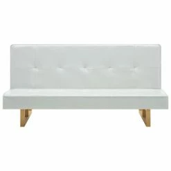 VidaXL Canapé-lit Similicuir Blanc -Canapés Soldes 2022 image 5 247027