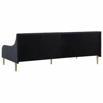 VidaXL Cadre de lit de jour Tissu Gris foncé 5 VidaXL Cadre de lit de jour Tissu Gris foncé – Image 5