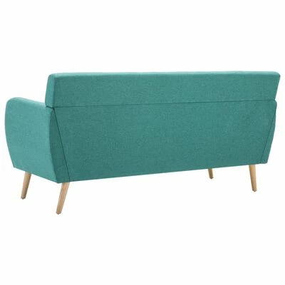 VidaXL Canapé à 3 places Revêtement en tissu 172x70x82 cm Vert 5 VidaXL Canapé à 3 places Revêtement en tissu 172x70x82 cm Vert – Image 5