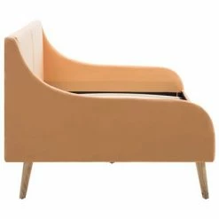 VidaXL Cadre de lit de jour avec matelas en mousse Orange Tissu 10 VidaXL Cadre de lit de jour avec matelas en mousse Orange Tissu -Canapés Soldes 2022 image 5 279150
