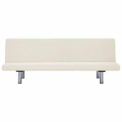 VidaXL Canapé-lit Crème Polyester -Canapés Soldes 2022 image 5 282194
