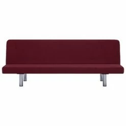 VidaXL Canapé-lit Rouge bordeaux Polyester -Canapés Soldes 2022 image 5 282200