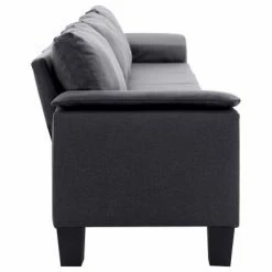 VidaXL Canapé à 5 places Gris foncé Tissu -Canapés Soldes 2022 image 5 287101