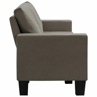 VidaXL Canapé à 4 places Taupe Tissu 5 VidaXL Canapé à 4 places Taupe Tissu – Image 5
