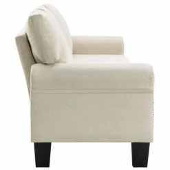 VidaXL Canapé à 4 places Crème Tissu 10 VidaXL Canapé à 4 places Crème Tissu -Canapés Soldes 2022 image 5 287172