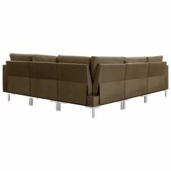 VidaXL Ensemble de canapés 5 pcs Tissu Marron -Canapés Soldes 2022 image 5 287193