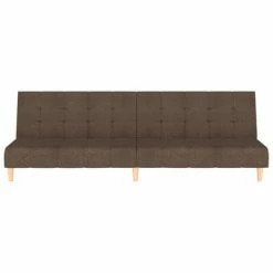VidaXL Canapé-lit à 2 places avec repose-pied Taupe Tissu 10 VidaXL Canapé-lit à 2 places avec repose-pied Taupe Tissu -Canapés Soldes 2022 image 5 3080544