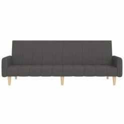 VidaXL Canapé-lit à 2 places avec repose-pied Gris foncé Tissu 10 VidaXL Canapé-lit à 2 places avec repose-pied Gris foncé Tissu -Canapés Soldes 2022 image 5 3080547