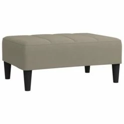 VidaXL Canapé-lit 2 places et deux oreillers et repose-pied Gris clair -Canapés Soldes 2022 image 5 3080635