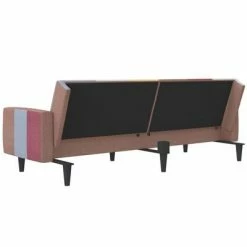 VidaXL Canapé-lit à 2 places avec repose-pied Multicolore Tissu 10 VidaXL Canapé-lit à 2 places avec repose-pied Multicolore Tissu -Canapés Soldes 2022 image 5 3080660