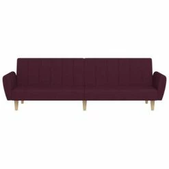 VidaXL Canapé-lit à 2 places avec repose-pied Violet Tissu 10 VidaXL Canapé-lit à 2 places avec repose-pied Violet Tissu -Canapés Soldes 2022 image 5 3080718