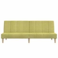 VidaXL Canapé-lit à 2 places avec tabouret Vert Tissu 10 VidaXL Canapé-lit à 2 places avec tabouret Vert Tissu -Canapés Soldes 2022 image 5 3081768