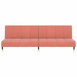 VidaXL Canapé-lit 2 places avec tabouret Rose Velours 10 VidaXL Canapé-lit 2 places avec tabouret Rose Velours -Canapés Soldes 2022 image 5 3081790