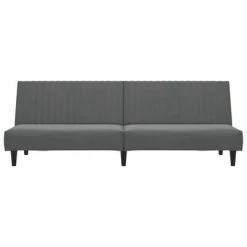 VidaXL Canapé-lit à 2 places avec repose-pied Gris foncé Velours 10 VidaXL Canapé-lit à 2 places avec repose-pied Gris foncé Velours -Canapés Soldes 2022 image 5 3081855