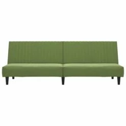 VidaXL Canapé-lit à 2 places avec repose-pied Vert clair Velours 10 VidaXL Canapé-lit à 2 places avec repose-pied Vert clair Velours -Canapés Soldes 2022 image 5 3081857
