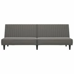 VidaXL Canapé-lit à 2 places avec repose-pied Gris Similicuir 10 VidaXL Canapé-lit à 2 places avec repose-pied Gris Similicuir -Canapés Soldes 2022 image 5 3081878
