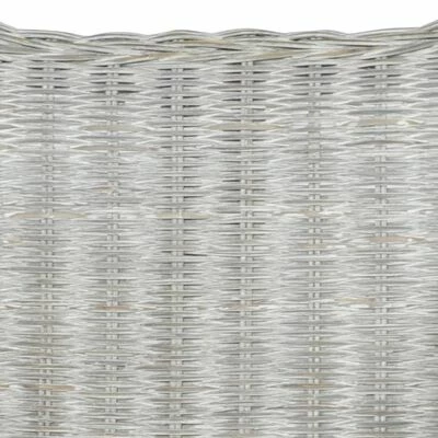 VidaXL Canapé 2 places Gris Rotin naturel et lin 5 VidaXL Canapé 2 places Gris Rotin naturel et lin – Image 5