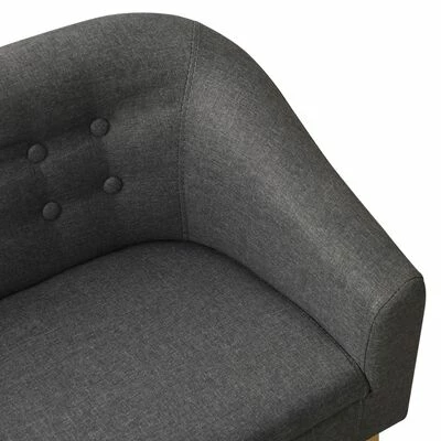 VidaXL Canapé pour enfants Gris Tissu 5 VidaXL Canapé pour enfants Gris Tissu – Image 5