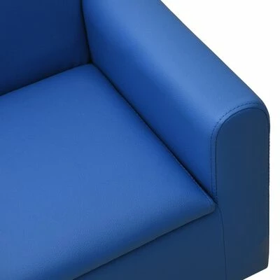 VidaXL Canapé pour enfants Bleu Similicuir 5 VidaXL Canapé pour enfants Bleu Similicuir – Image 5