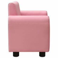VidaXL Canapé pour enfants avec tabouret Rose Similicuir -Canapés Soldes 2022 image 5 325513