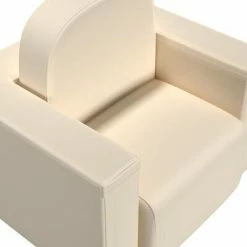 VidaXL Canapé pour enfants 2 en 1 Blanc Similicuir -Canapés Soldes 2022 image 5 325516