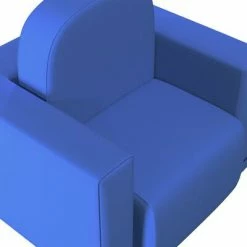 VidaXL Canapé pour enfants 2 en 1 Bleu Similicuir -Canapés Soldes 2022 image 5 325519