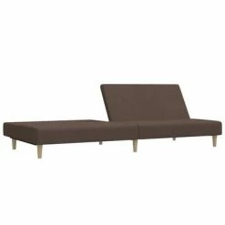 VidaXL Canapé-lit à 2 places Taupe Tissu -Canapés Soldes 2022 image 5 337284