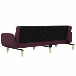 VidaXL Canapé-lit à 2 places avec deux oreillers Violet Tissu 10 VidaXL Canapé-lit à 2 places avec deux oreillers Violet Tissu -Canapés Soldes 2022 image 5 337569