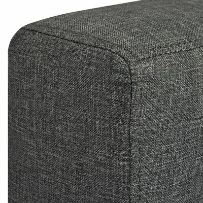 VidaXL Canapé à 2 places Tissu Gris foncé 6 VidaXL Canapé à 2 places Tissu Gris foncé – Image 6