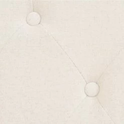 VidaXL Canapé à 2 places Tissu Blanc crème -Canapés Soldes 2022 image 6 245450