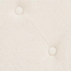 VidaXL Canapé à 3 places Tissu Blanc crème -Canapés Soldes 2022 image 6 245451