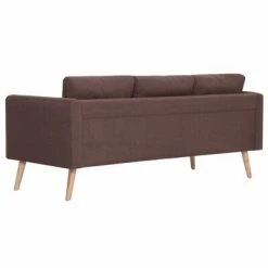 VidaXL Ensemble de canapé 2 pcs Tissu Marron 11 VidaXL Ensemble de canapé 2 pcs Tissu Marron -Canapés Soldes 2022 image 6 276852