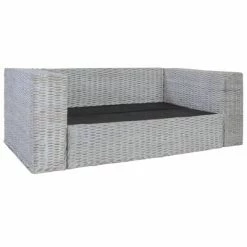 VidaXL Ensemble de canapés 2 pcs avec coussins Gris Rotin naturel 11 VidaXL Ensemble de canapés 2 pcs avec coussins Gris Rotin naturel -Canapés Soldes 2022 image 6 278797