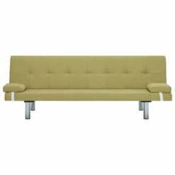 VidaXL Canapé-lit avec deux oreillers Vert Polyester 11 VidaXL Canapé-lit avec deux oreillers Vert Polyester -Canapés Soldes 2022 image 6 282188