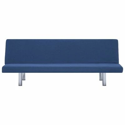 VidaXL Canapé-lit Bleu Polyester 6 VidaXL Canapé-lit Bleu Polyester – Image 6