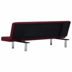 VidaXL Canapé-lit Rouge bordeaux Polyester -Canapés Soldes 2022 image 6 282200