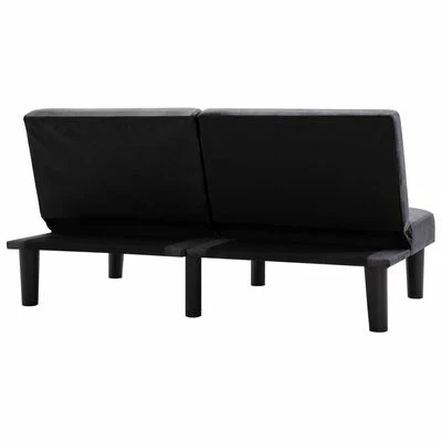 VidaXL Canapé à 2 places Gris foncé Tissu 6 VidaXL Canapé à 2 places Gris foncé Tissu – Image 6