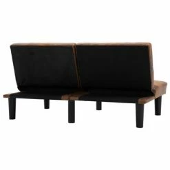 VidaXL Canapé à 2 places Marron Similicuir daim 11 VidaXL Canapé à 2 places Marron Similicuir daim -Canapés Soldes 2022 image 6 284761